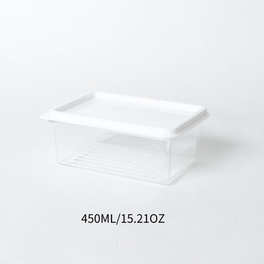 1pc Transparent Container; Refrigerator Fruit Storage Box; Food Sealed Box; Freezer Box; Storage Box; Kitchen Supplies