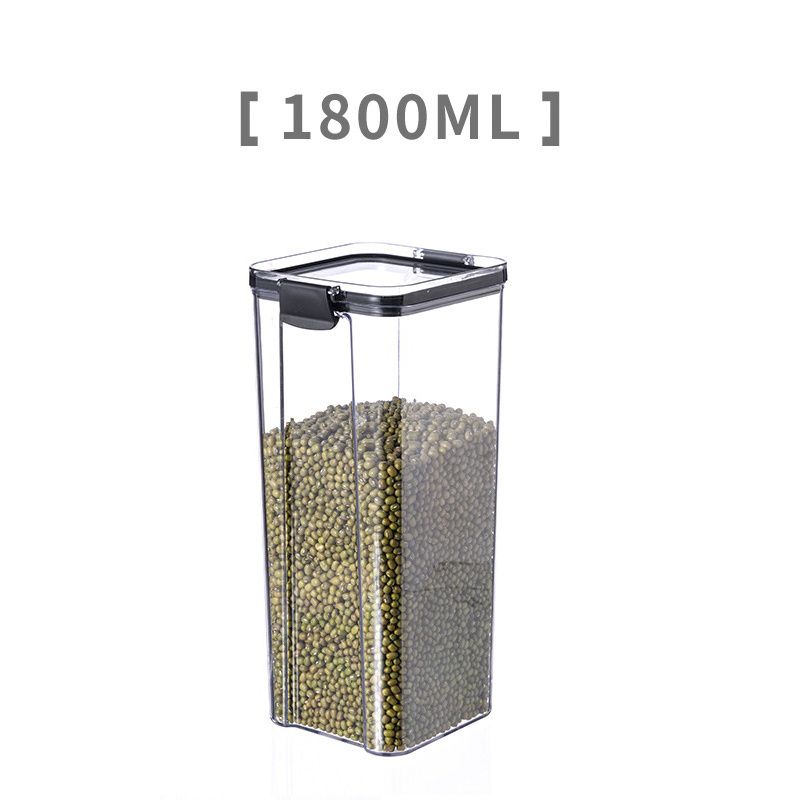 1pc 15.5oz/23.6oz/32.1oz/43.9oz/60.8oz Food Storage Container With Lid; Clear Plastic Kitchen And Pantry Organization Canisters